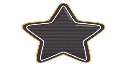 Black star shape outlined with gold and white features subtle striped texture modern and minimalistic suitable for decoration award or graphic design evokes sense of elegance