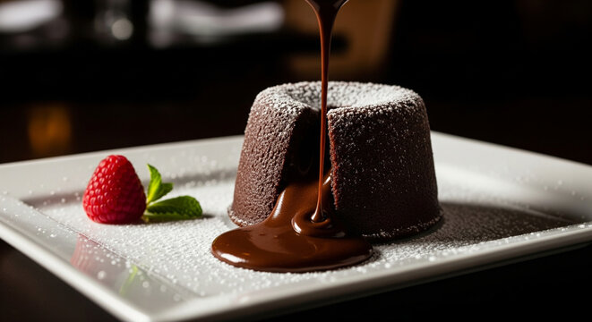 Chocolate Lava Cake with Melting Center