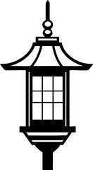 Chinese Hanging Lantern Vector Icon Isolated on White Background – Traditional Oriental Light Symbol, Asian Decoration and Cultural Festival Design