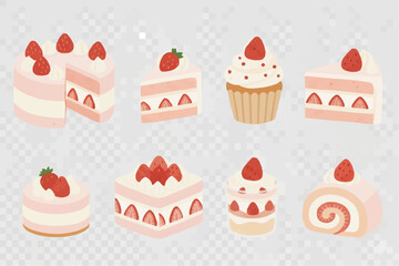ケーキのイラストセット