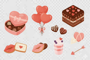 バレンタイン　チョコレートのイラスト