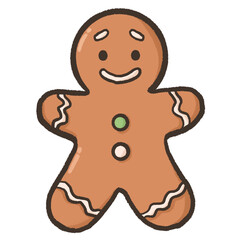 Illustration of a Gingerbread Man