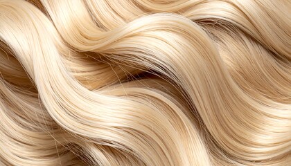 Luxurious Waves - A Close-Up of Beautiful Blonde Hair.