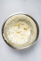 The process of making chocolate chip cookie dough