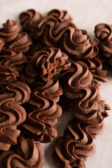 The process of making chocolate chip cookie dough