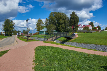 Myshkin  town , city ​​embankment