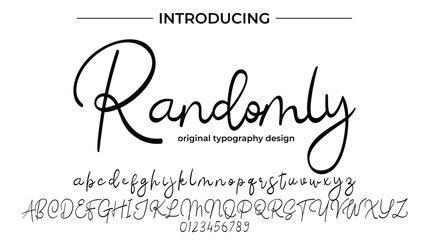 Randomly - Elegant Script Font for Smooth Handwritten Design and Creative Typography