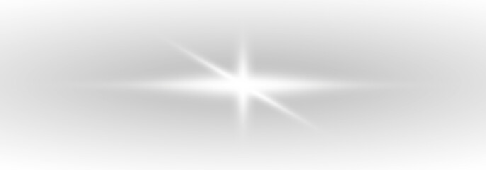 Neon white light streak with glowing particles and motion blur. Futuristic energy beam crossing a dark abstract background. Digital spark effects highlight the dynamic flow. PNG © Extrastock