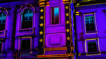 Centre-ville de Le-Puy-en-Velay, en pleine nuit