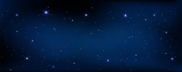Starry Night Sky Illustration. Great for posters, flyers, and event graphics.