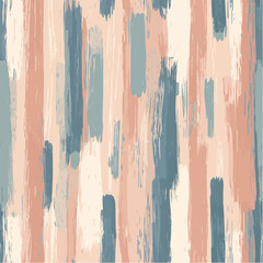 Seamless pattern of bohemian style vertical brushstrokes
