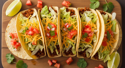 Loaded Beef Tacos with Fresh Toppings