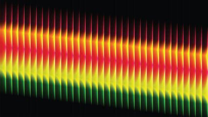 Colorful glowing bars abstract pattern, vibrant light display