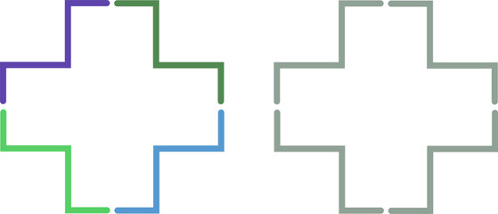 Obraz premium Health Pharmacy Cross Medical Doctor Logo 