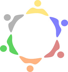 PEOPLE CONNECTED UNION TEAM TEAMWORK SIGN LOGO
