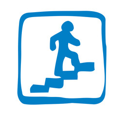 Road sign. Underground crossing. Vector drawing