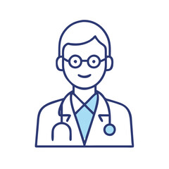 Fototapeta premium male doctor for web and graphic design.