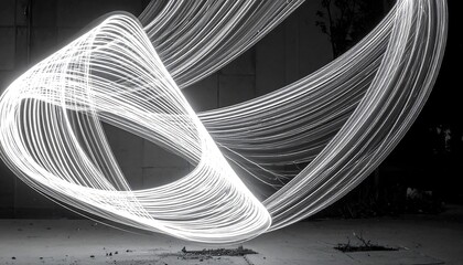 Abstract Light Painting - A Dance of Light and Shadow.
