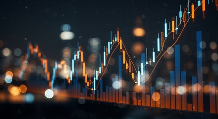 Financial Market Analysis with Candlestick Chart and Bokeh Lights