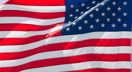 american flag on a blue background