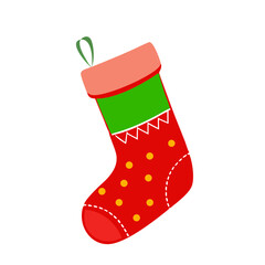 a flat icon of vector clip art stocking for web and graphic design