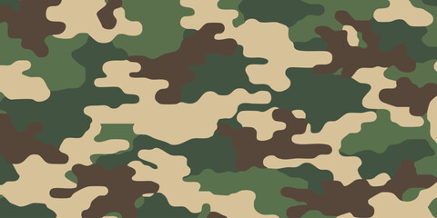 Fototapeta premium Camouflage Pattern A Blend of Earthy Tones and Military-Inspired Design for Backgrounds and Textures