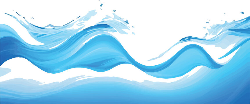 Abstract blue water wave background fresh and dynamic design element perfect for summer themes and aquatic concepts
