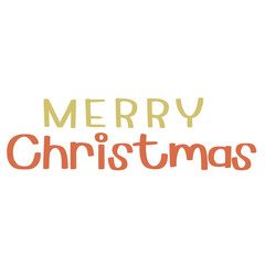 Red and Golden Coloured Merry Christmas text vector in festive lettering style on white background, ideal for Christmas greeting cards, holiday banners, posters, and digital seasonal designs.