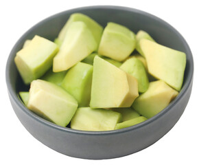 Fresh avocado pieces