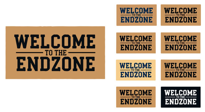 Welcome to the endzone sports signage collection