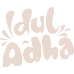 Eid al-Adha Text Lettering