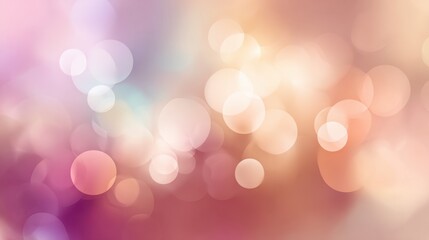 Fototapeta premium blurred bokeh lights, neutral background, pastel tones