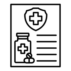 Obraz premium Prescription Icon