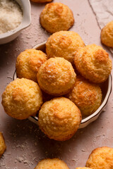 Tender coconut cookies made from ingredients
