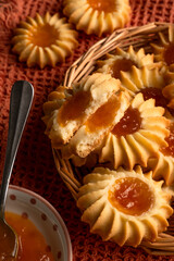 homemade cookies with jam 