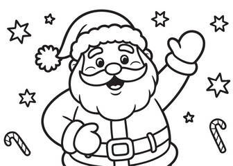 cartoon santa claus