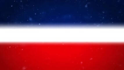 Abstract patriotic background in striking red, white, and blue, enhanced with subtle shimmering particles, ideal for national pride, remembrance, and celebratory themes