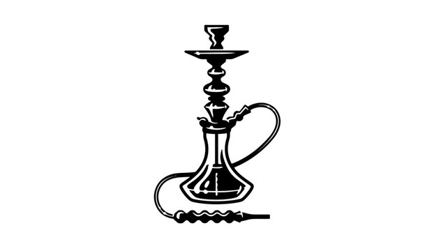 Hookah vector illustration shisha lounge smoking tobacco design