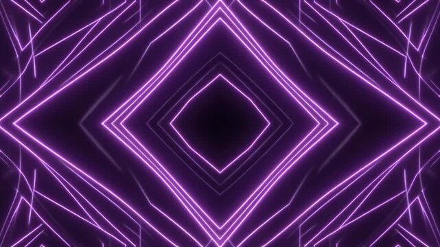 Dynamic purple geometric patterns in modern digital art