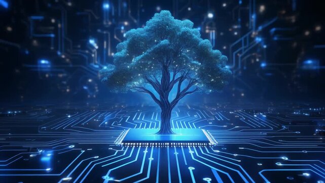 Exploring the fusion of nature and technology in digital landscapes