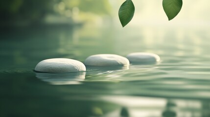 A serene and calming scene of water