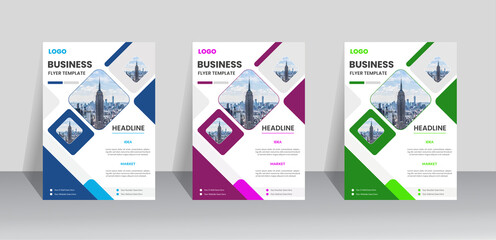 A4 flyer template, modern template and perfect for creative professional business. 