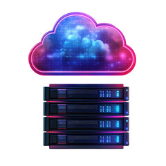 Cloud Computing Data Servers Information Technology Network Cyber Security Data Center Digital on transparent background