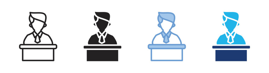 Principal icon set multiple style collection