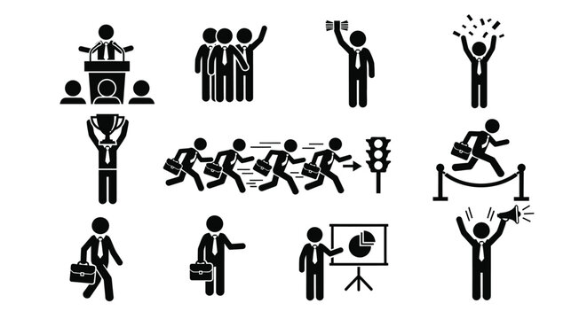 Business leaders celebrating success, teamwork and reaching goals today