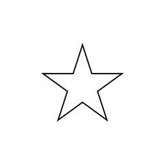 silver star on white background