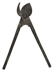 vieux s&eacute;cateur ou cisaille pour tailler la vigne, monde paysan, agriculture ancienne, 