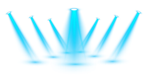 Club Stage Light Featuring Glittering Blue Projection, Glistening Glow, and Festive Interior Illumination for Party or Show Concepts