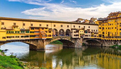 Fototapeta premium ponte vecchio florence italy