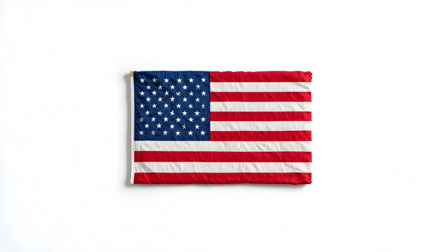 Studio Shot on White Background

“American flag neatly folded, isolated on pure white background, studio lighting, crisp edges, commercial product photography.”